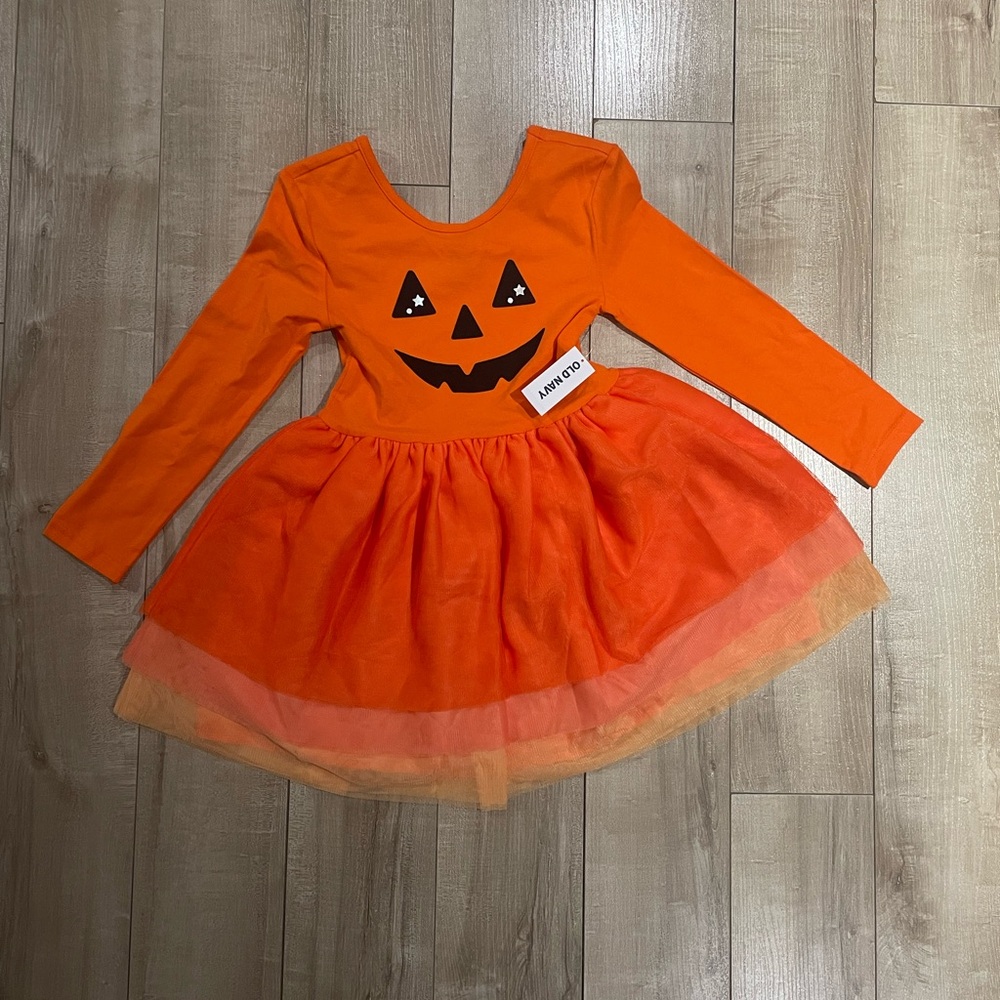 Old Navy Orange Pumpkin Halloween Dress